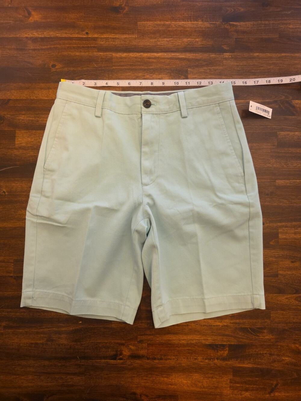 Amazon Essentials Mens Classic-Fit 9" Chino Shorts Size 29 Aqua Green